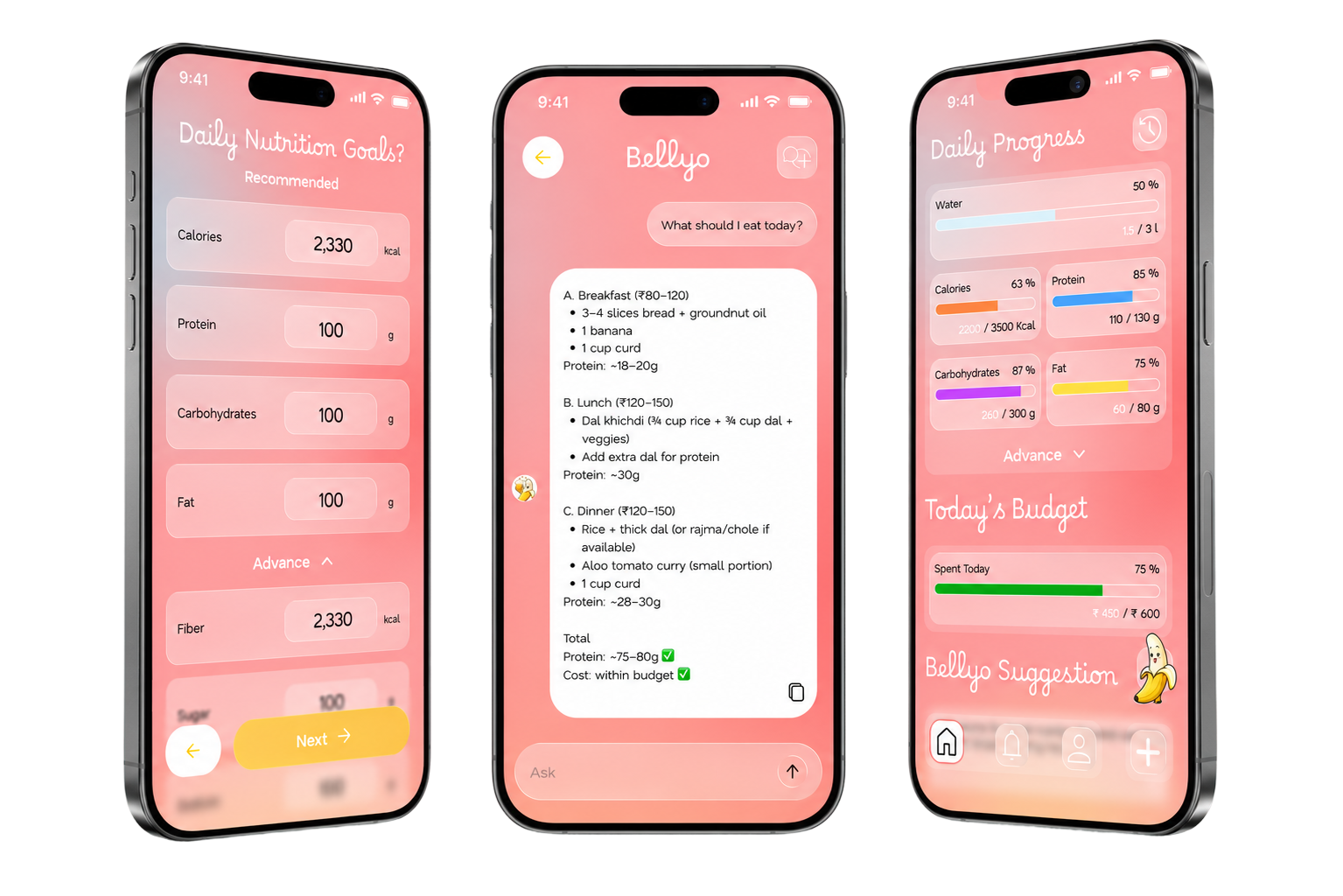 Bellyo AI nutrition tracking app